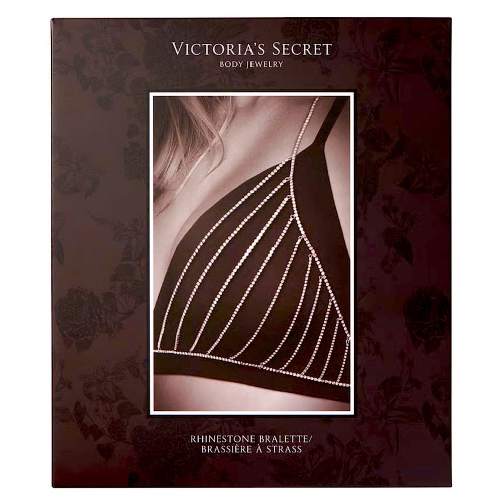 Victorias Secret rhinestone bra/bra overlay.  New in box, never worn. One size.
